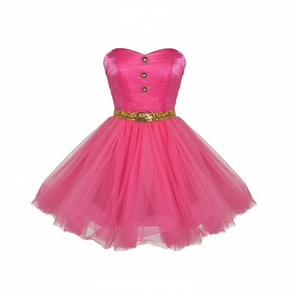 Betsey Johnson Dresses & Skirts - Betsey Johnson EC27760 Dress Size 2 Hot Pink Party Cocktail Mini Prom